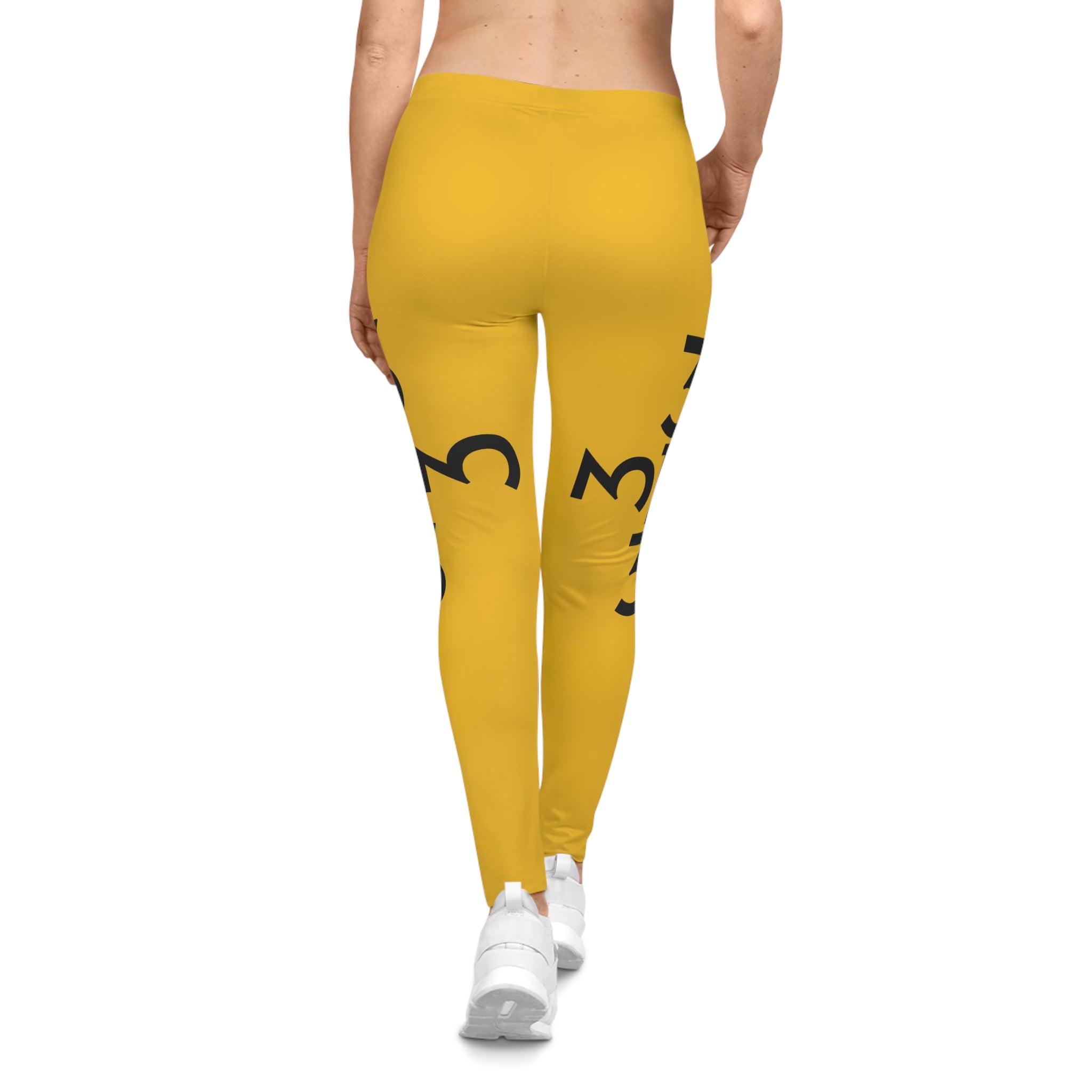 Twisted 313 Bold Black and Yellow Leggings - Tonyalicious Tees