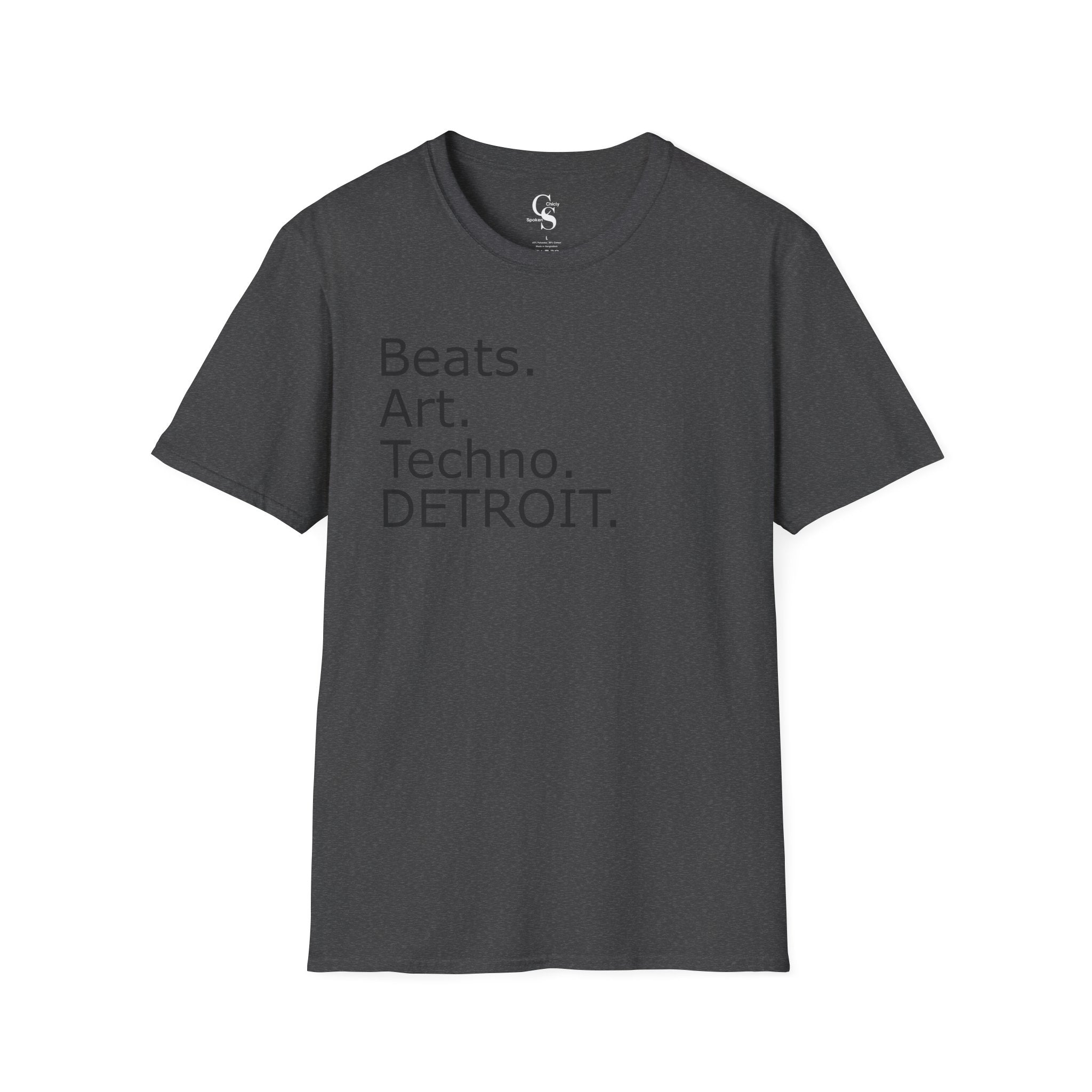 Beats. Art. Techno. Detroit Tee - Front and Back Print