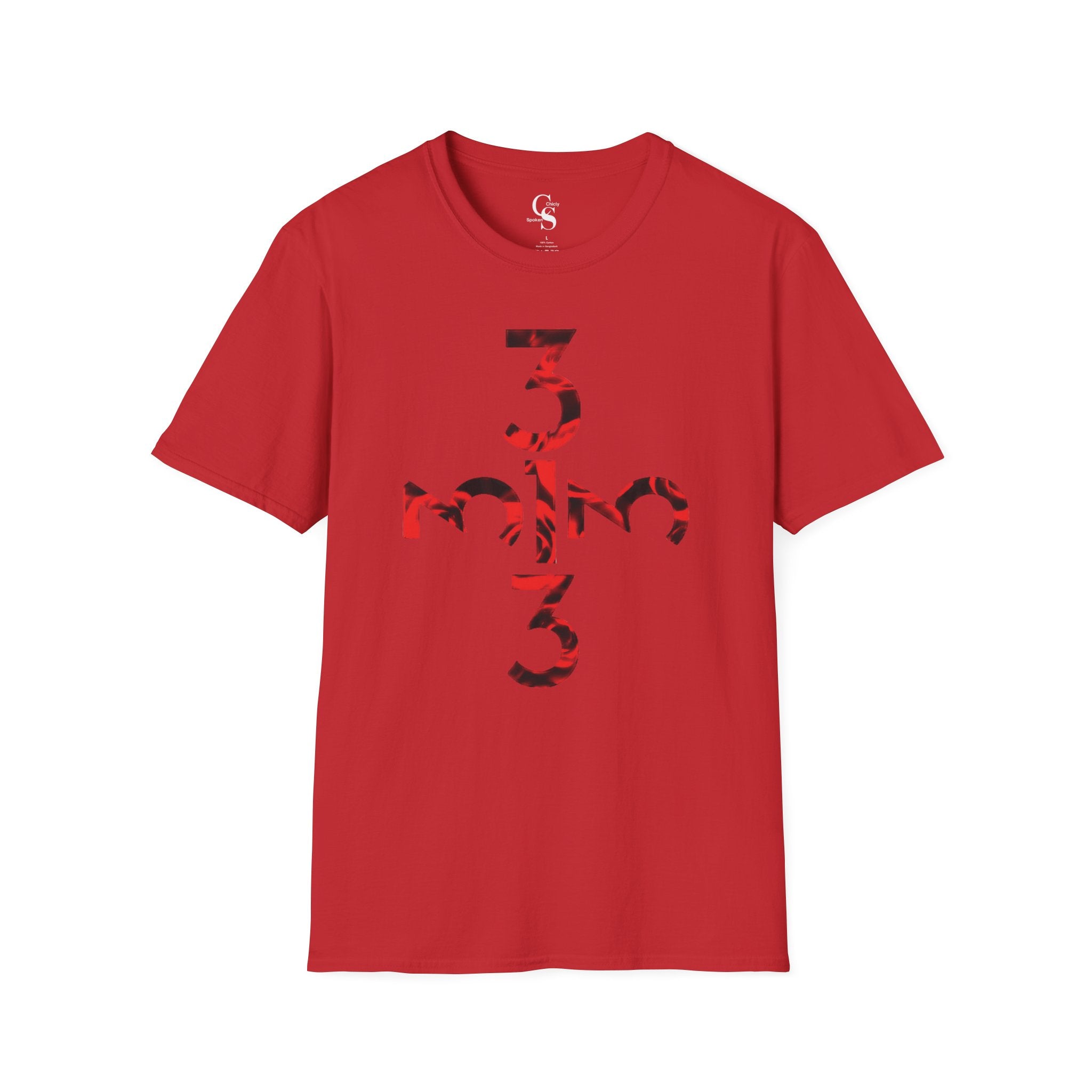 Twisted Rose Embedded 313 Tee - Front and Back Print - Tonyalicious Tees