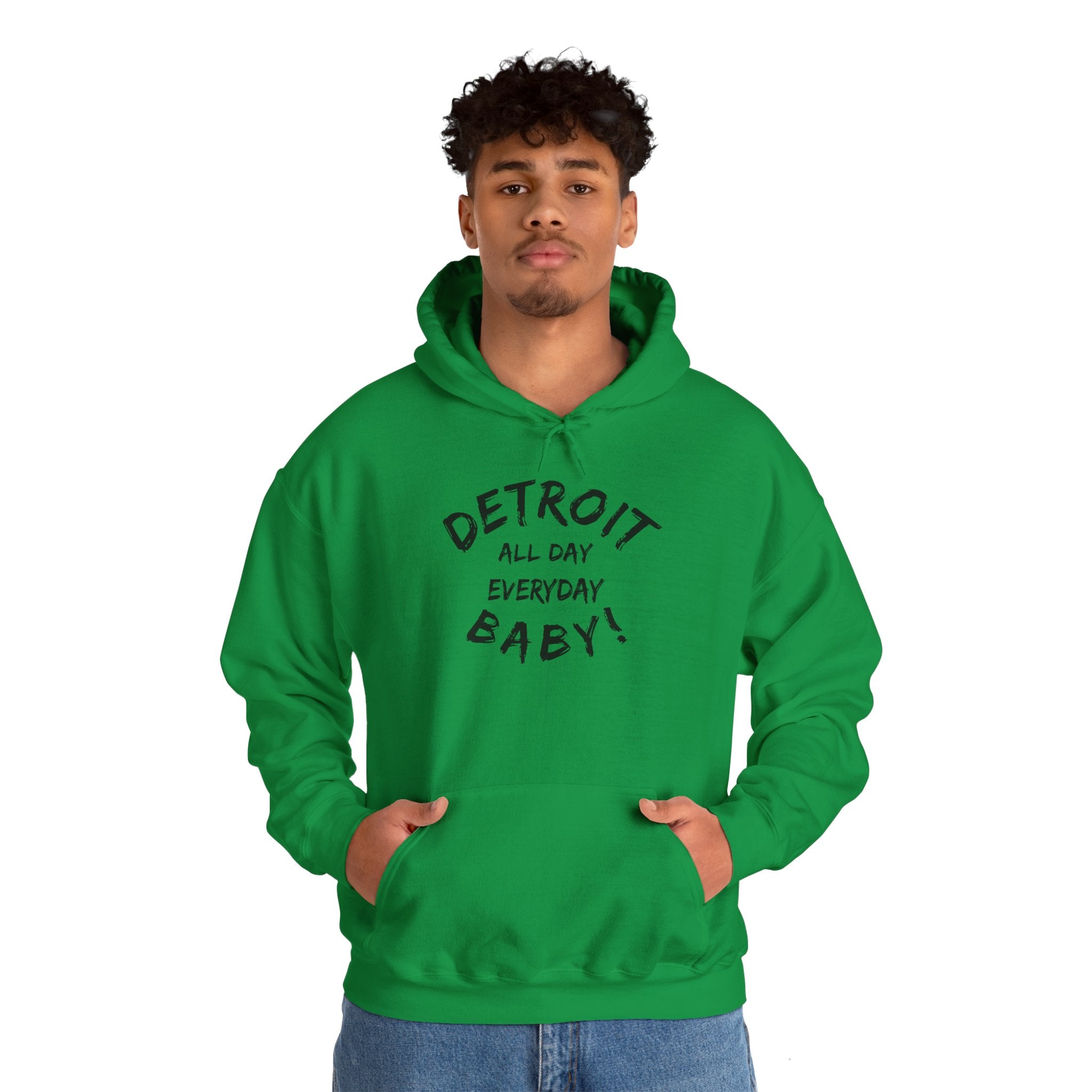 Detroit All Day Every Day Hoodie - Tonyalicious Tees
