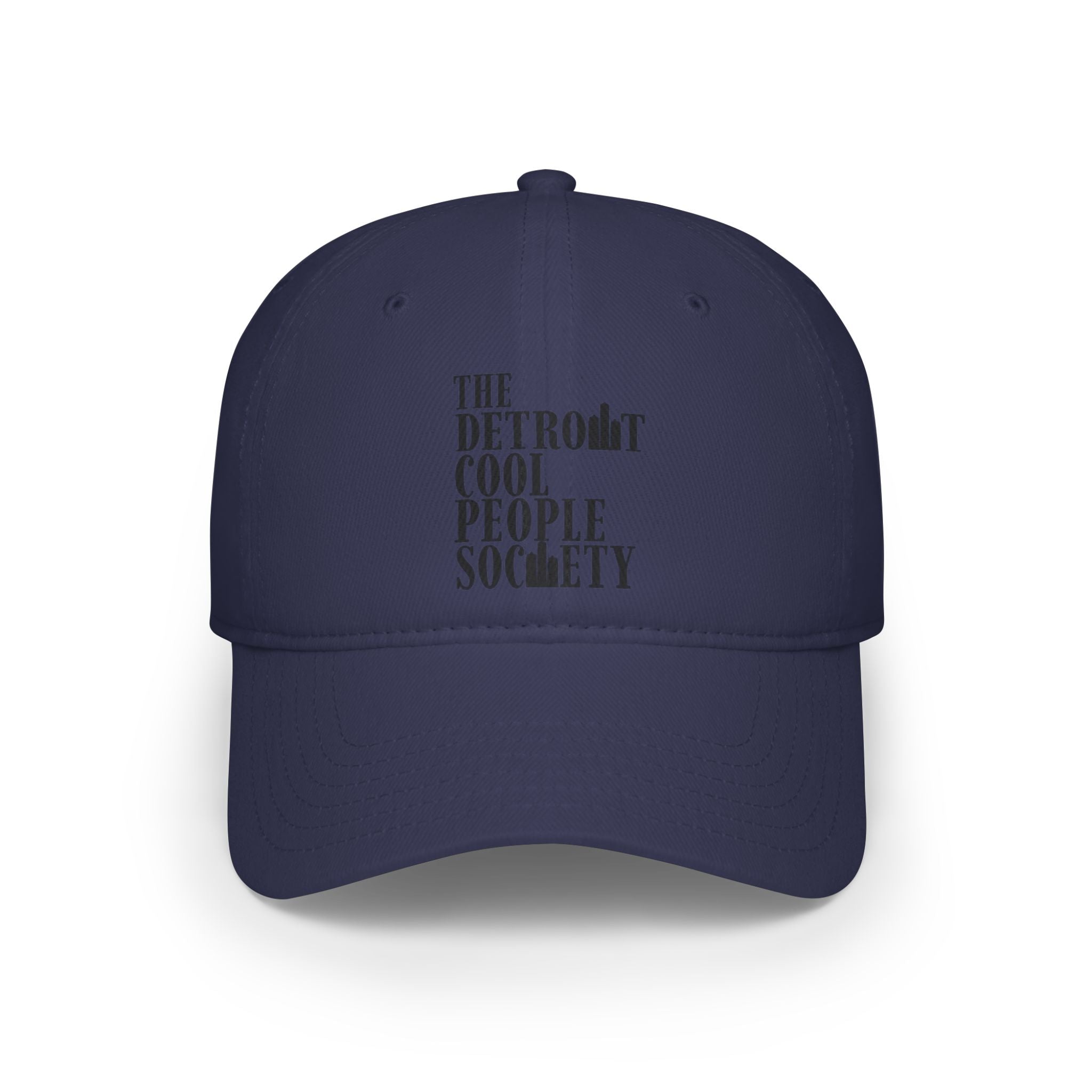 The Detroit Cool People Society Baseball Cap - Black