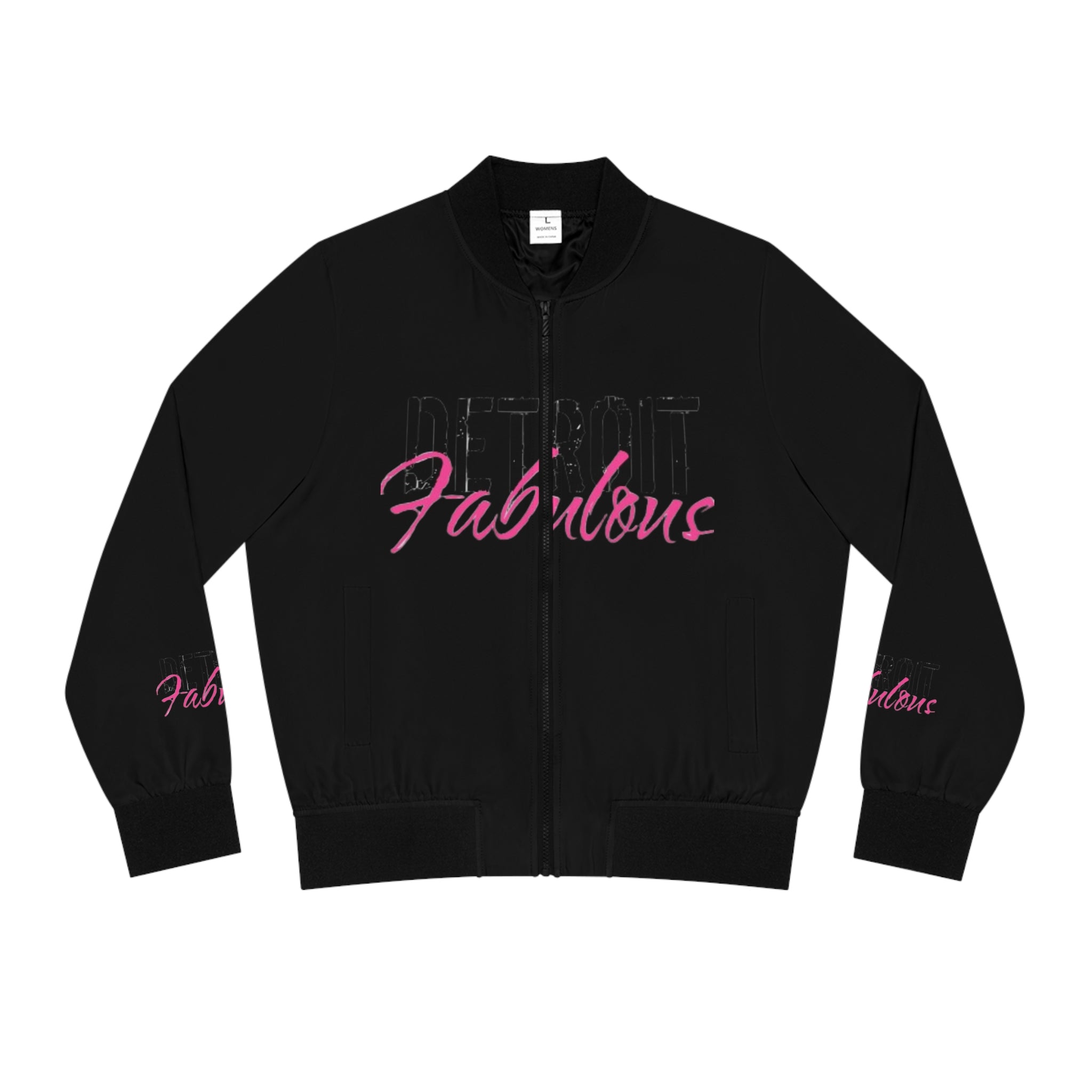 Detroit Fabulous Black Bomber Jacket - Tonyalicious Tees