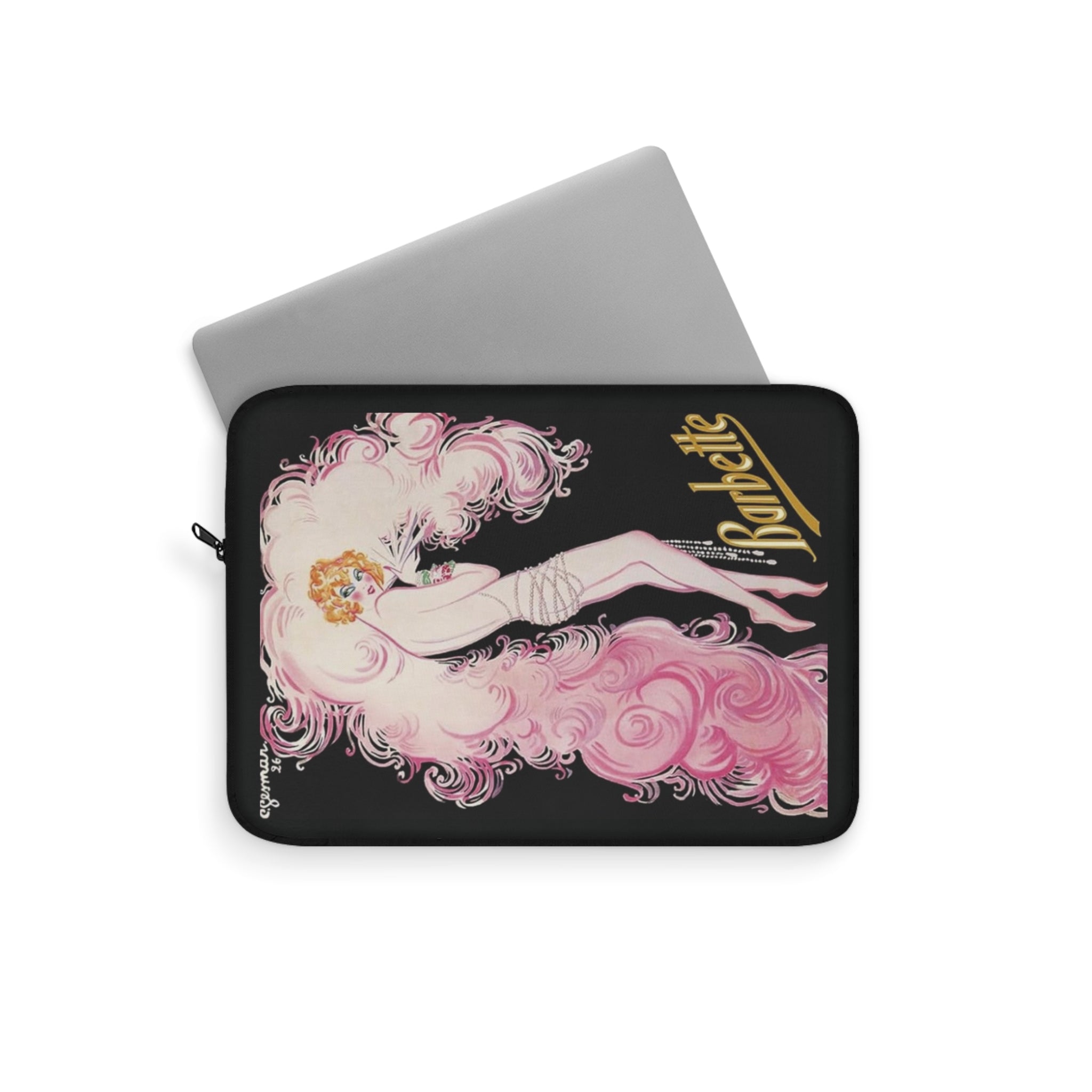 Vintage Burlesque Barbette Laptop Sleeve - Tonyalicious Tees