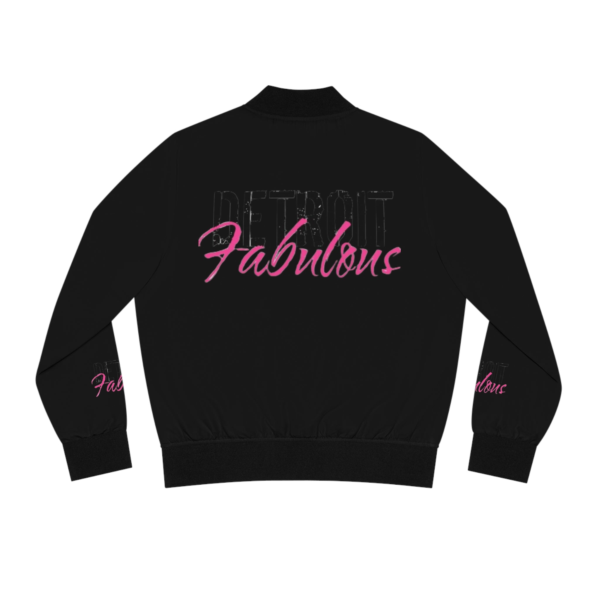 Detroit Fabulous Black Bomber Jacket - Tonyalicious Tees
