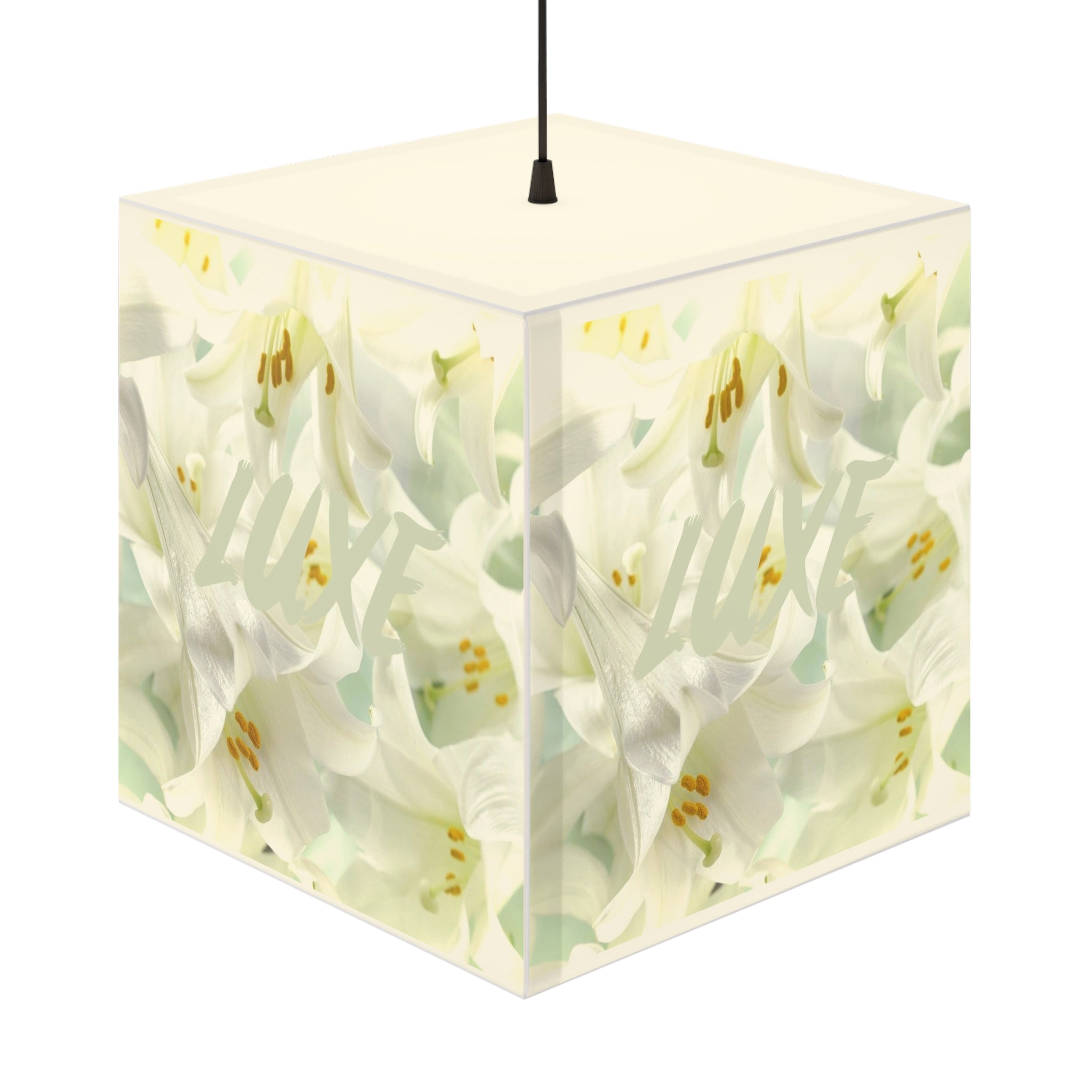 Luxe Lilies Cube Lamp - Tonyalicious Tees