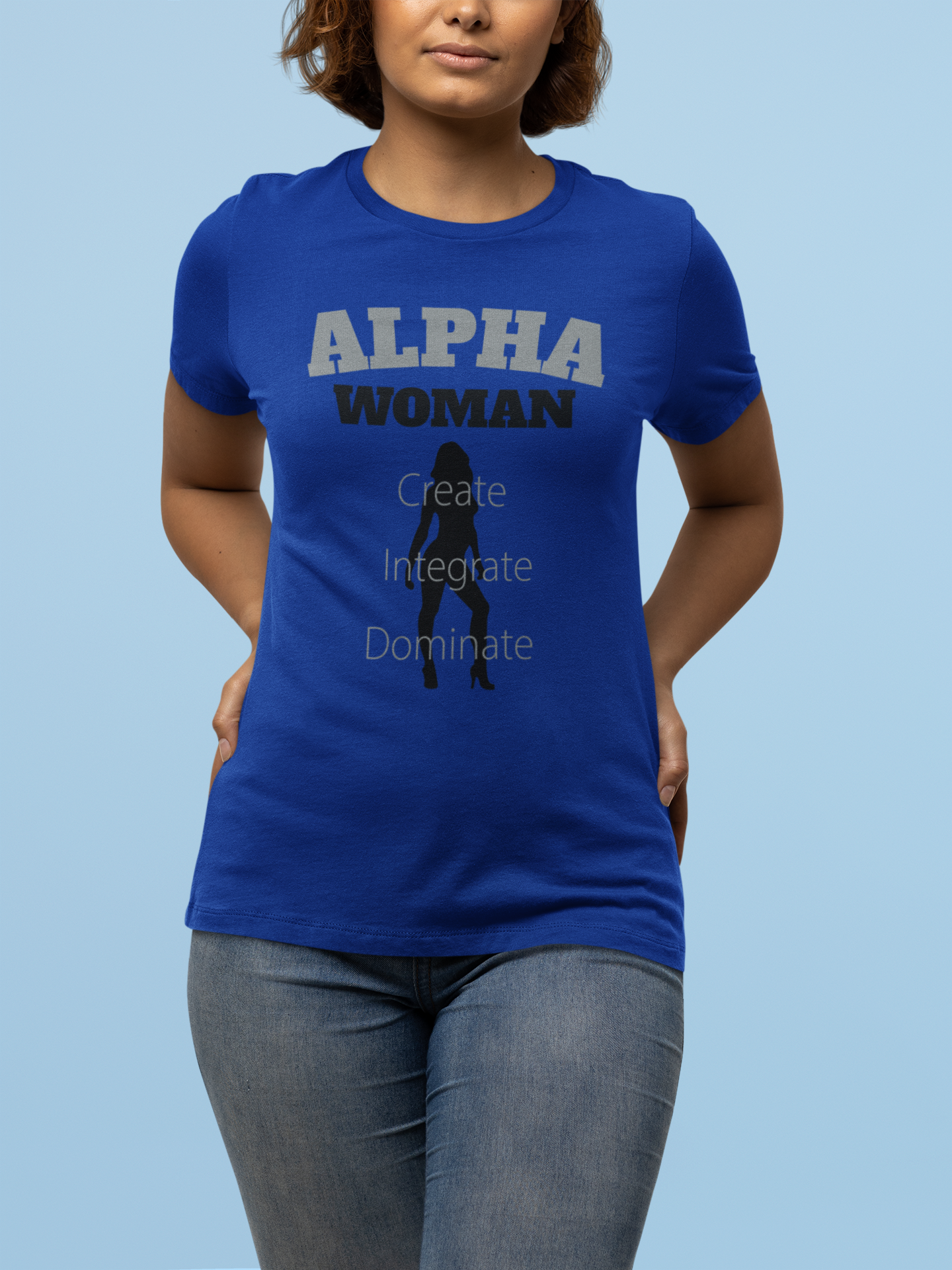 Alpha Woman Tee - Front and Back Print - Tonyalicious Tees
