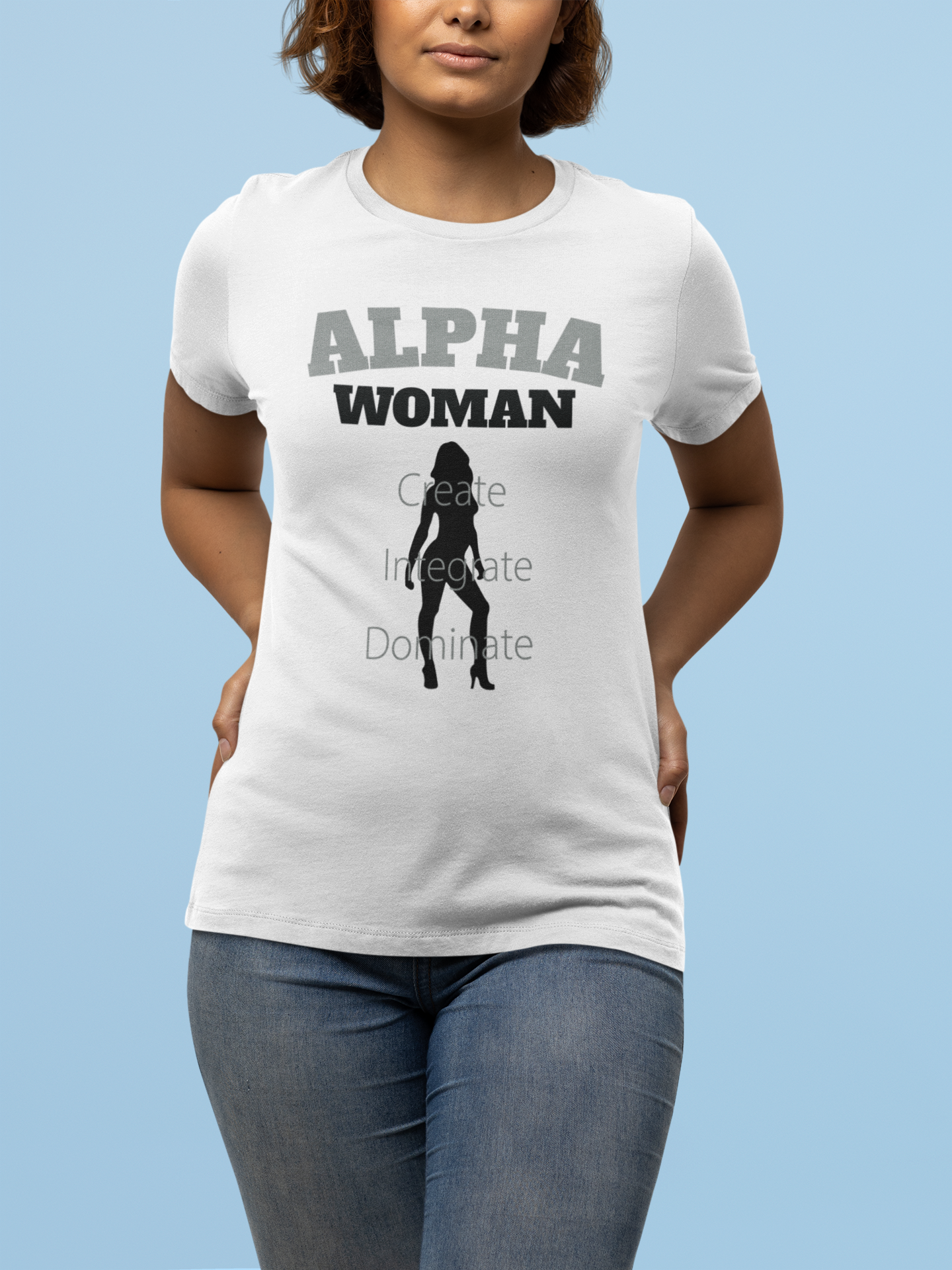 Alpha Woman Tee - Front and Back Print - Tonyalicious Tees