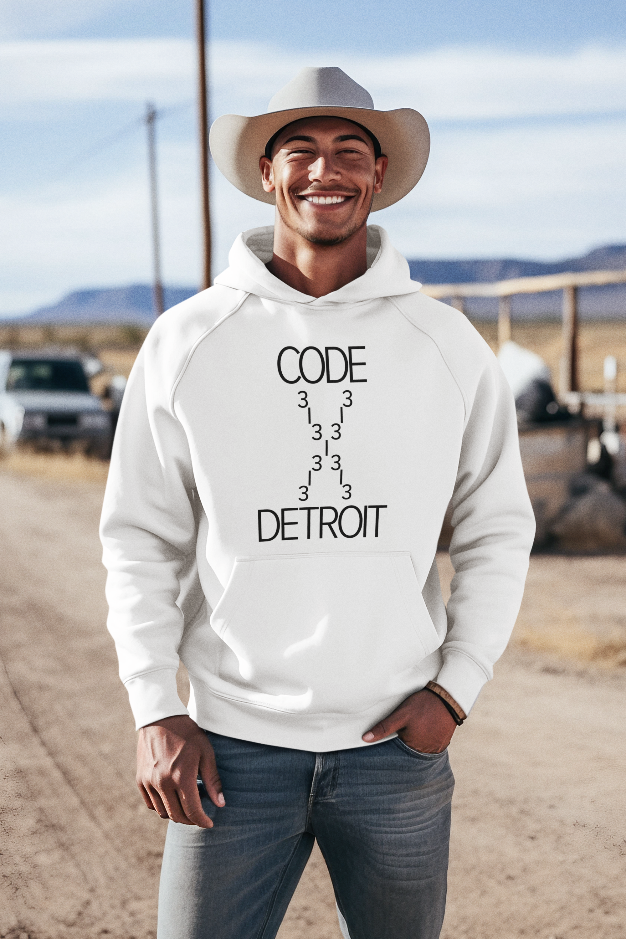 Code 313 Detroit Hoodie - Tonyalicious Tees