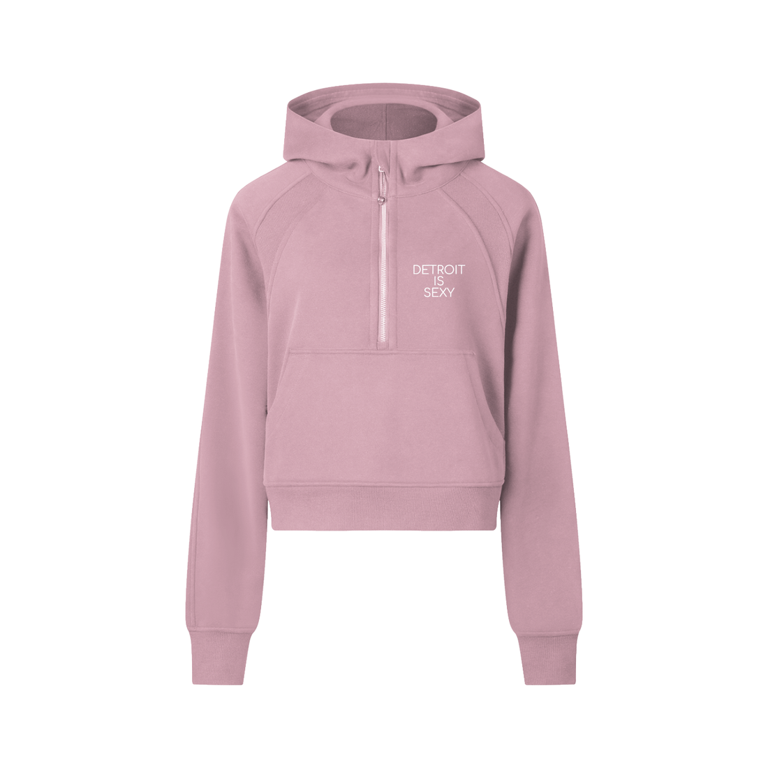 Cropped Half-Zip Hoodie - Tonyalicious Tees