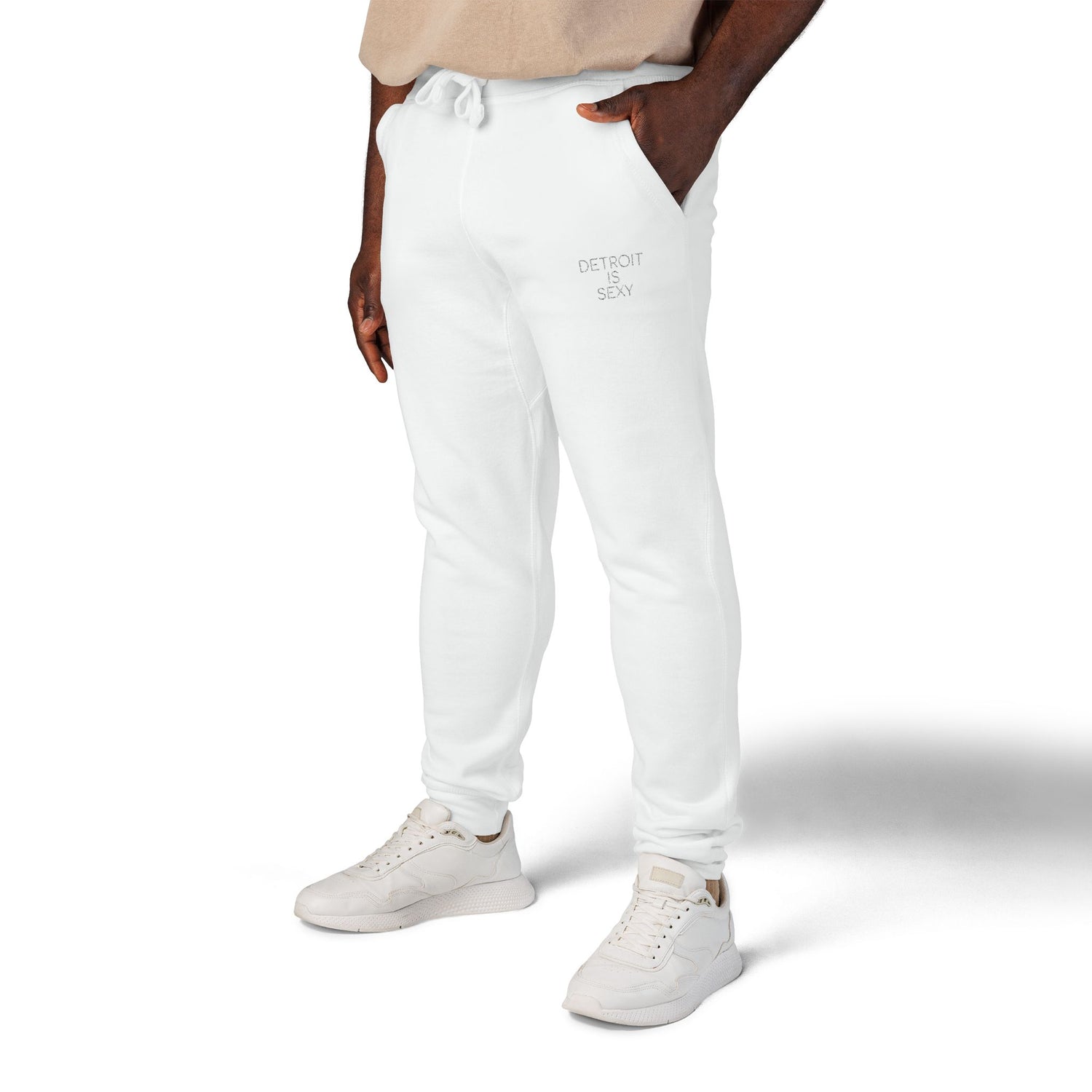 Detroit Is Sexy Unisex Fleece Embroidered Joggers - Tonyalicious Tees