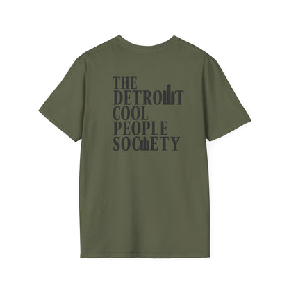 Detroit Cool People Society Tee - Front and Back Print Alternate Colors