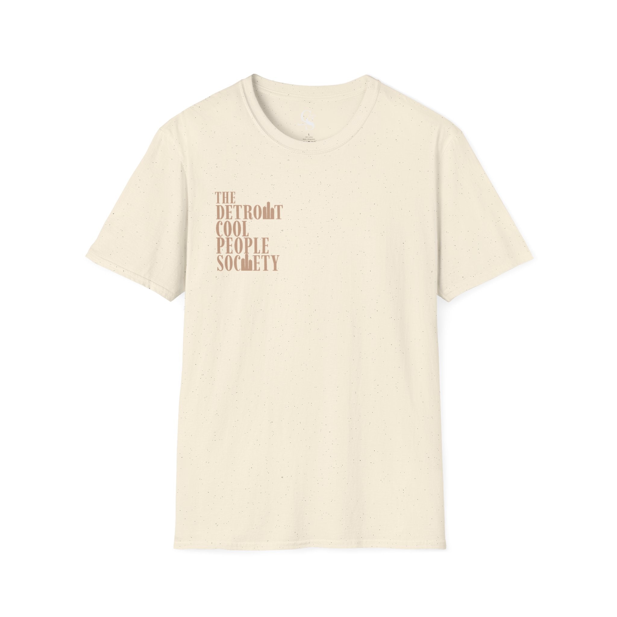 Detroit Cool People Society Tee - Front and Back Print Alternate Colors