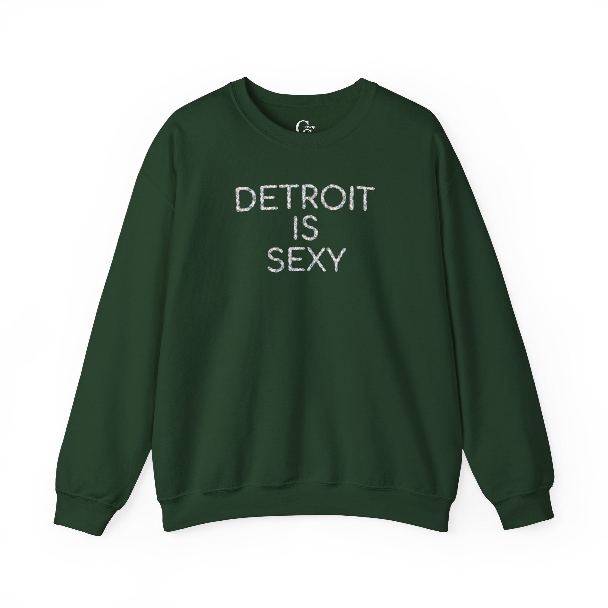 Detroit Is Sexy Diamond Impression Lettered Sweatshirt - Tonyalicious Tees