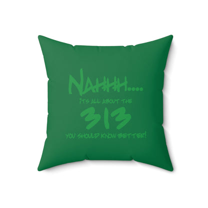 All About the 313 Pillow - Tonyalicious Tees