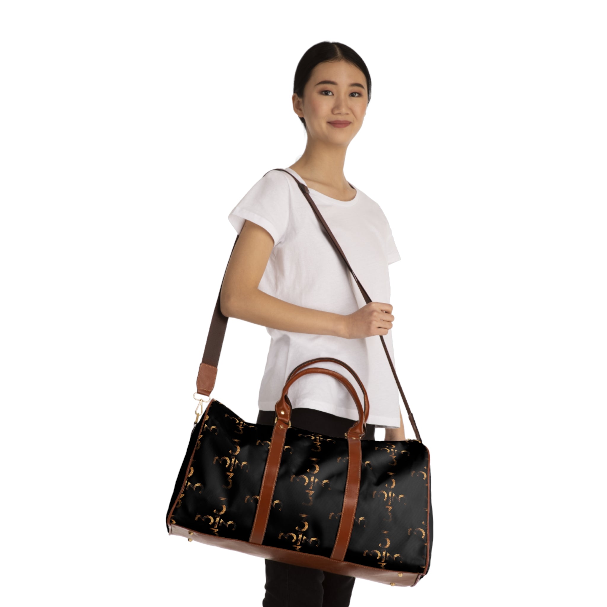 Twisted 313 Animal Print Monogrammed Waterproof Travel Bag - Tonyalicious Tees