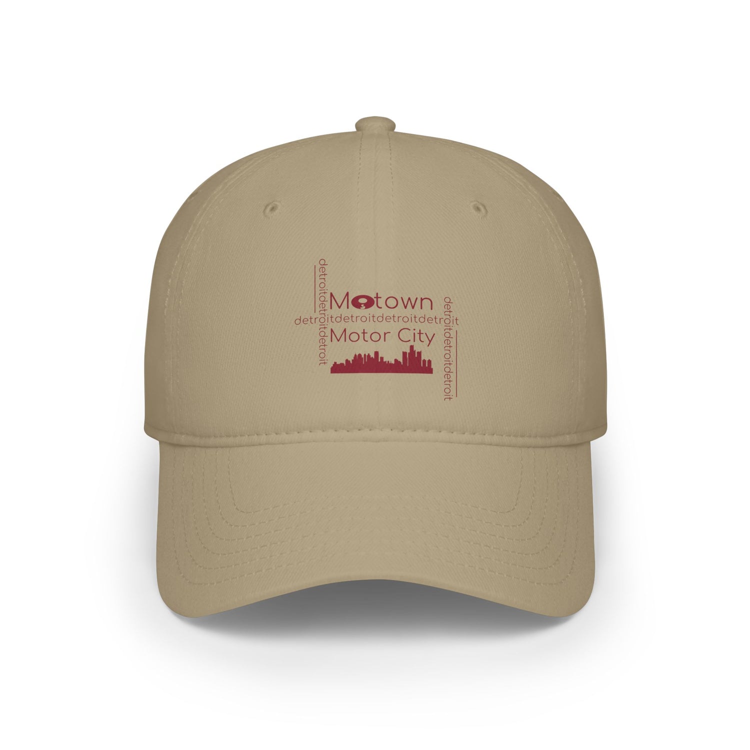 Motown Motor City Baseball Cap - Red - Tonyalicious Tees