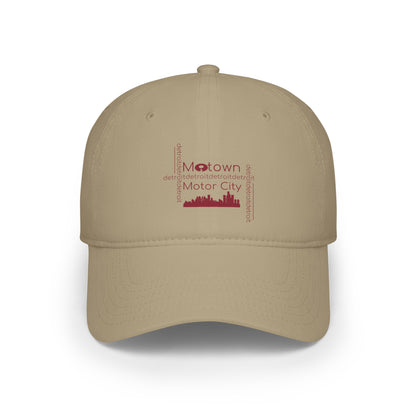 Motown Motor City Baseball Cap - Red - Tonyalicious Tees