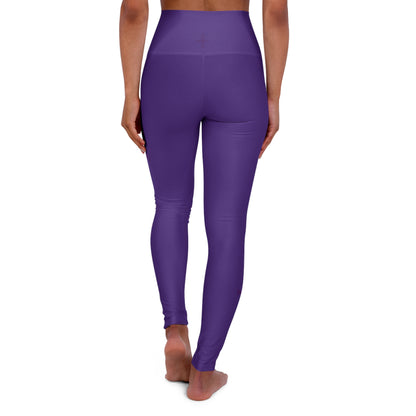 Twisted 313 Purple High Waisted Yoga Leggings - Tonyalicious Tees