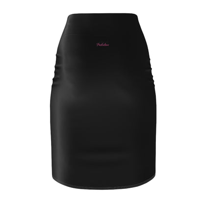 Detroit Fabulous Black Mid Waist Pencil Skirt - Tonyalicious Tees