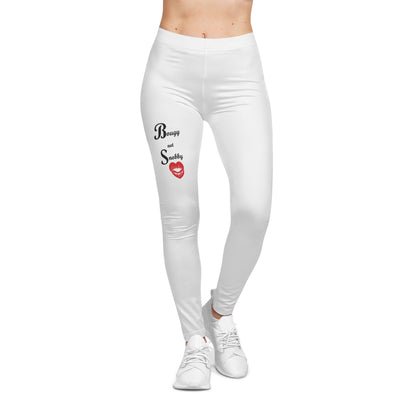 Bougy not Snobby White Leggings - Tonyalicious Tees