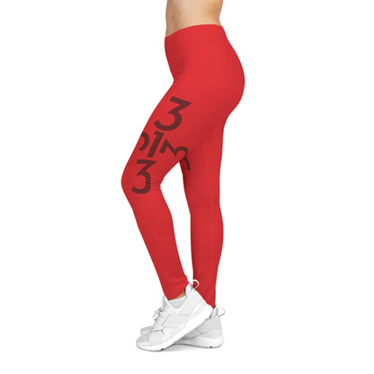 Twisted 313 Bold Red on Red Leggings - Tonyalicious Tees