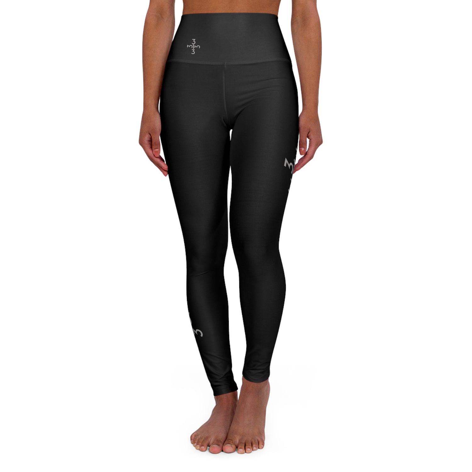 Twisted 313 Black High Waisted Yoga Leggings - Tonyalicious Tees