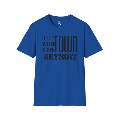 Up, Mid, Downtown Detroit Tee - Tonyalicious Tees