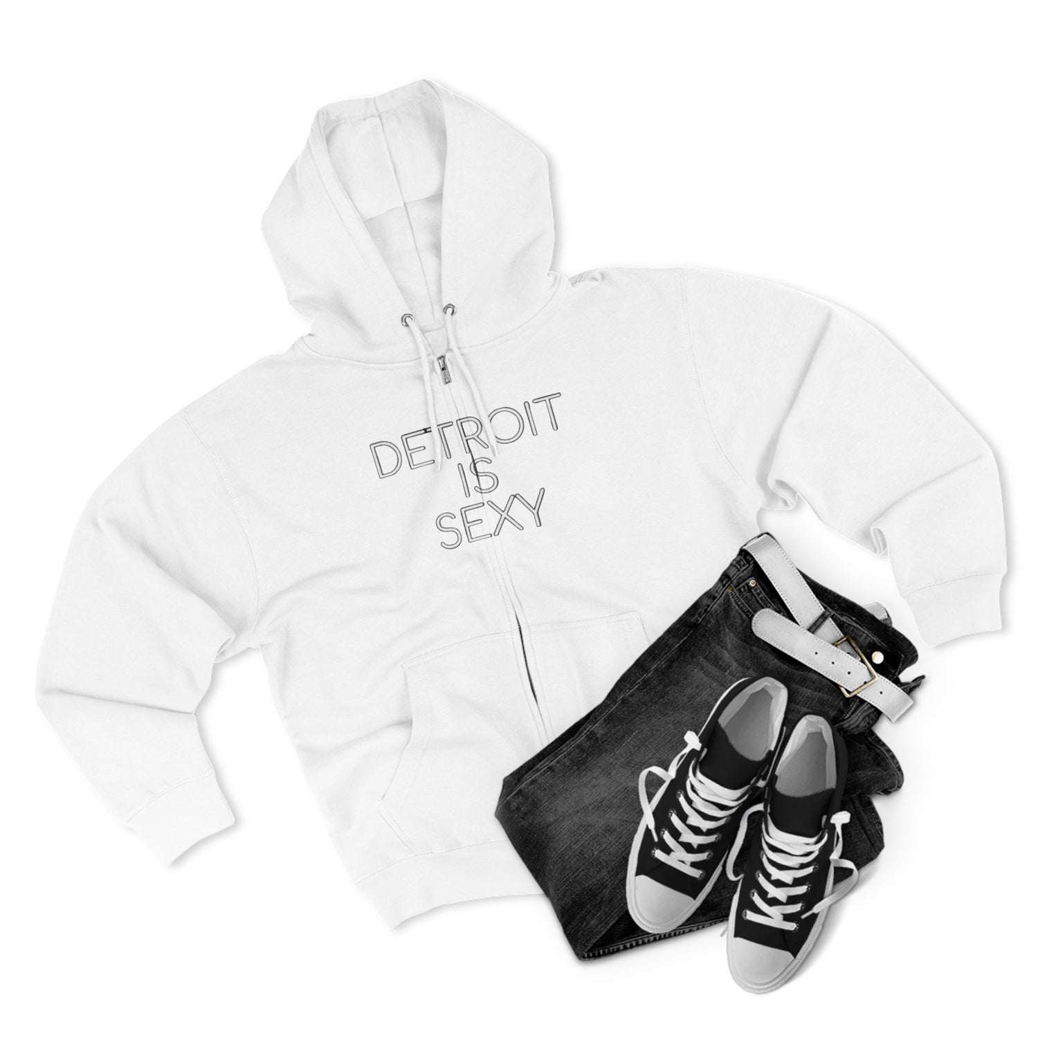 Detroit Sexy Zip Hoodie