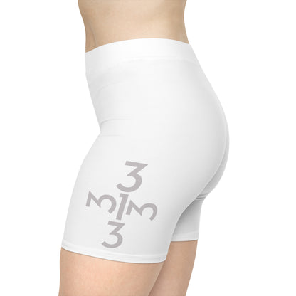 Twisted 313 White Biker Shorts - Tonyalicious Tees