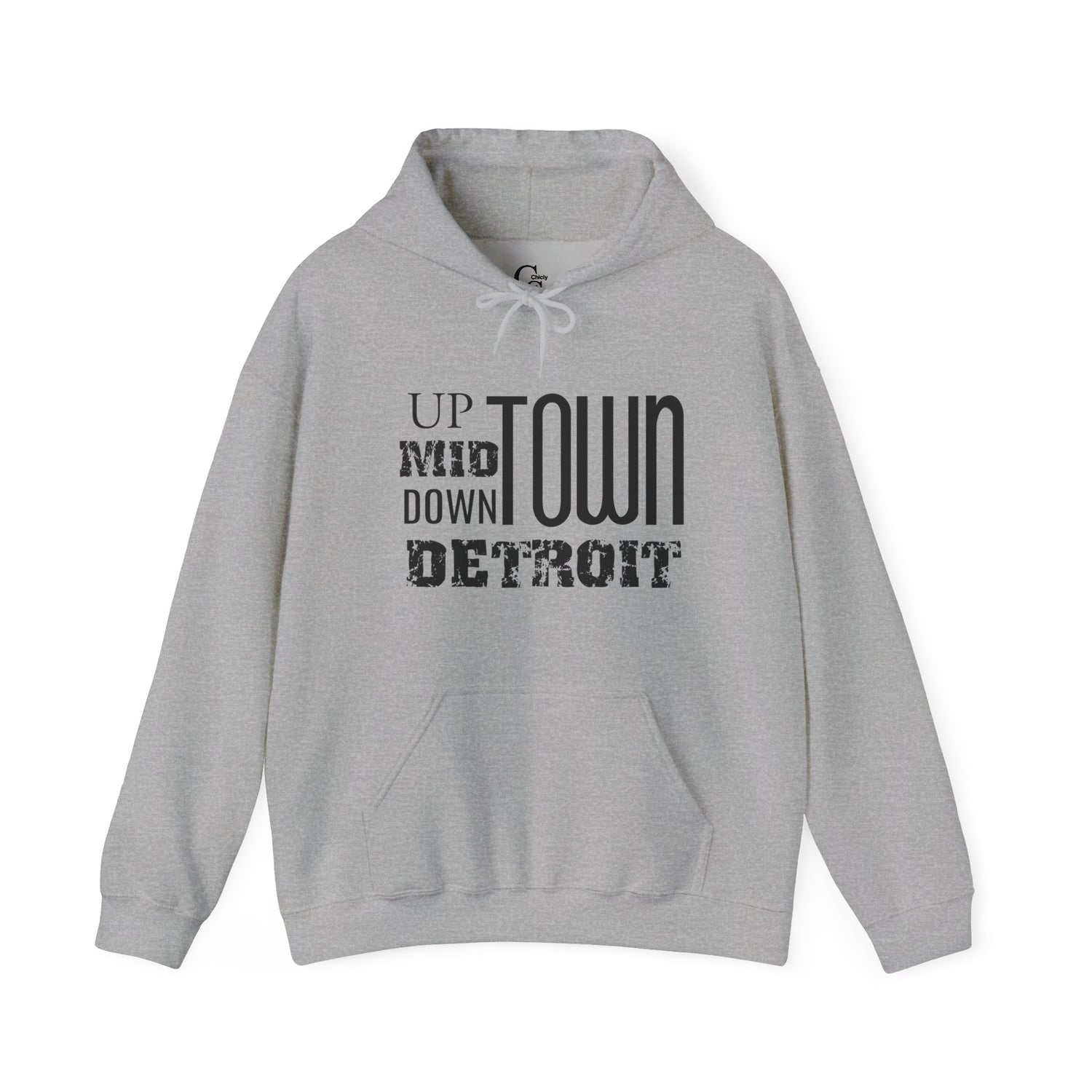 Up, Mid, Downtown Detroit Hoodie