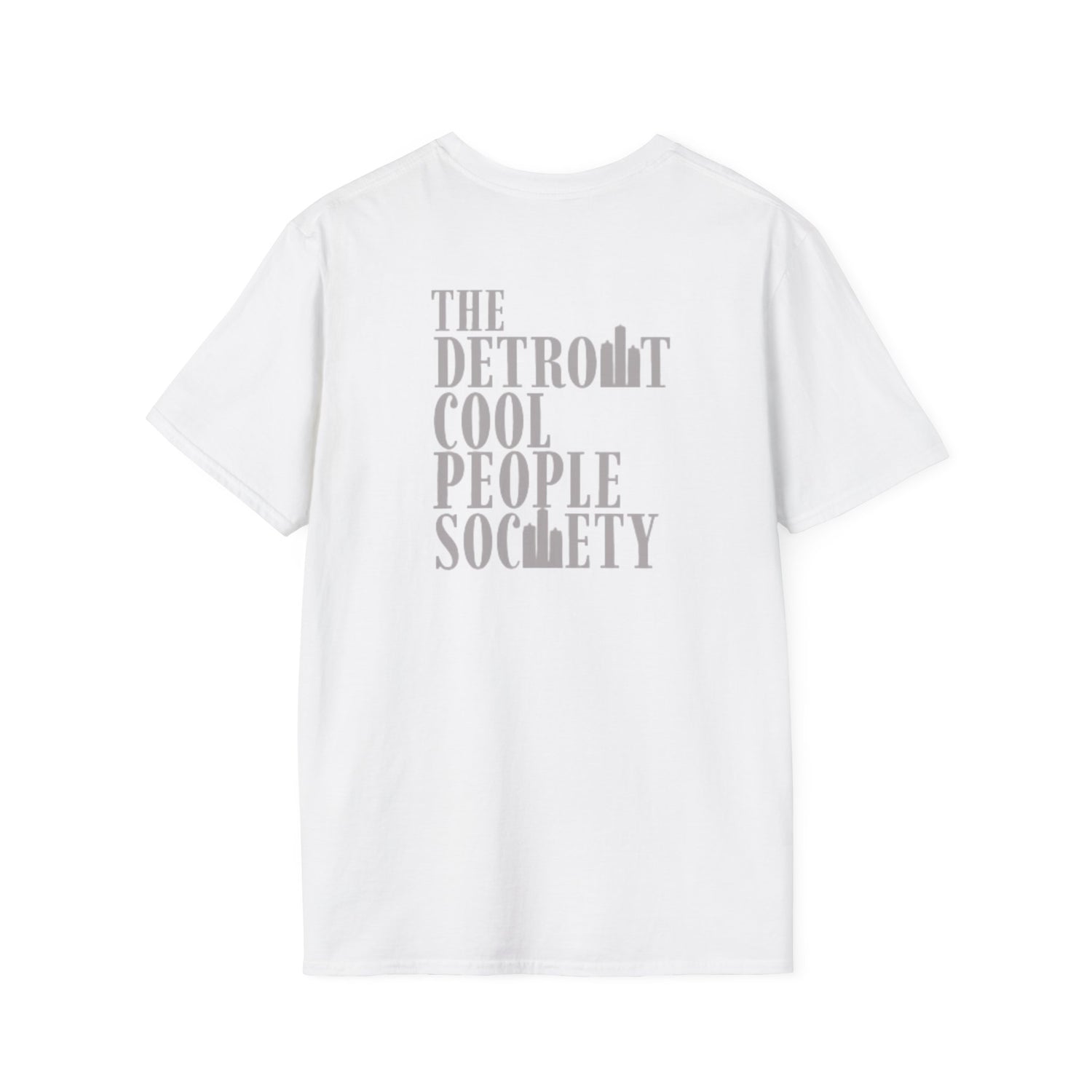 Detroit Cool People Society Tee - Front and Back Print Alternate Colors