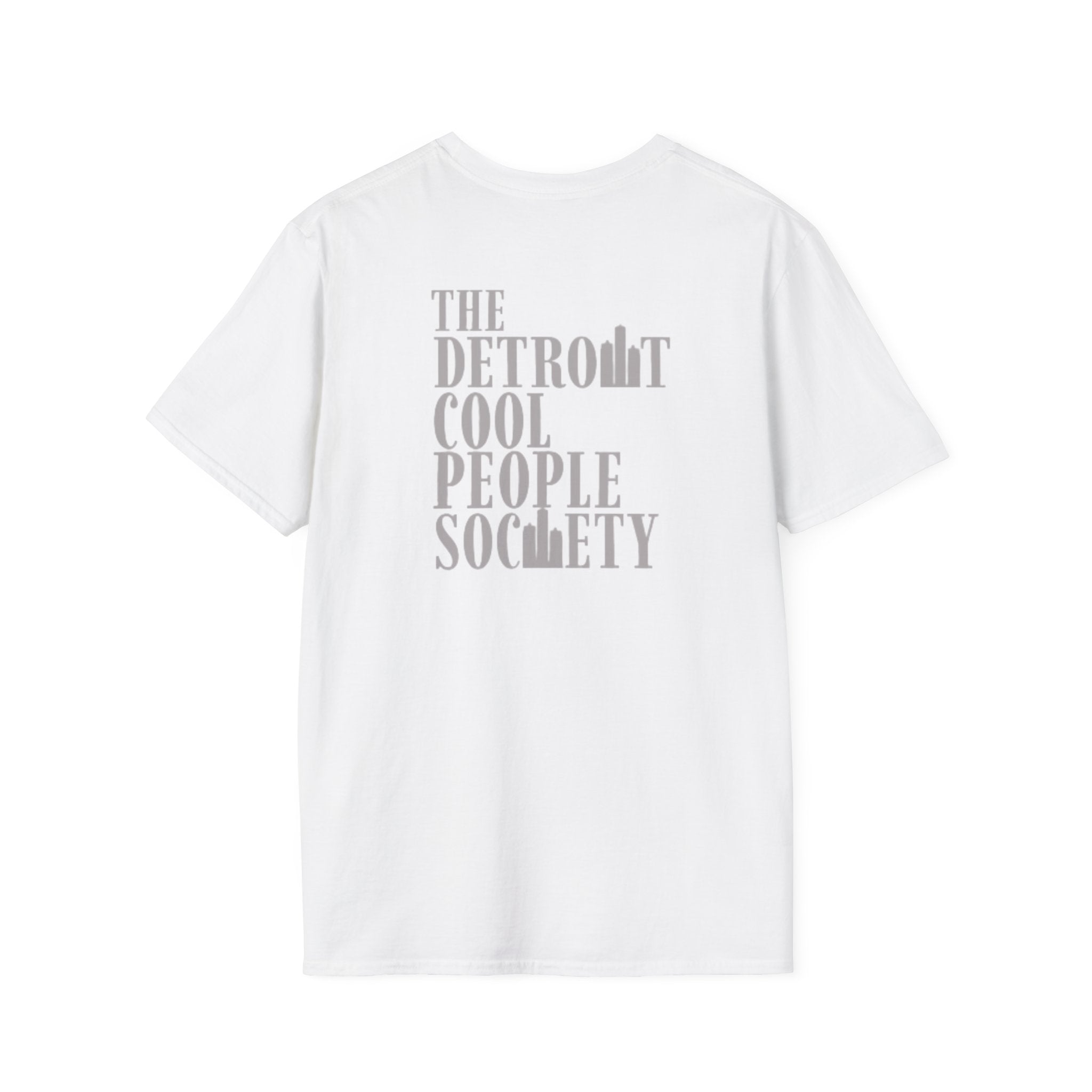 Detroit Cool People Society Tee - Front and Back Print Alternate Colors