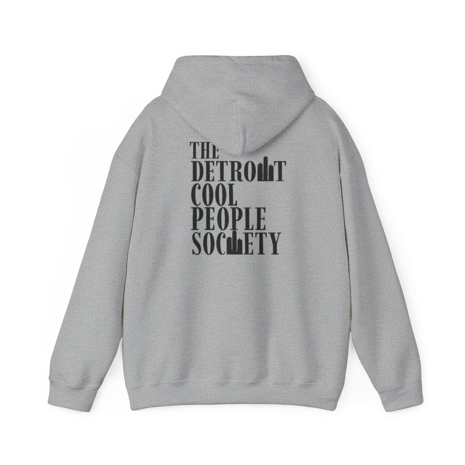 The Detroit Cool People Society Hoodie - Front and Back print