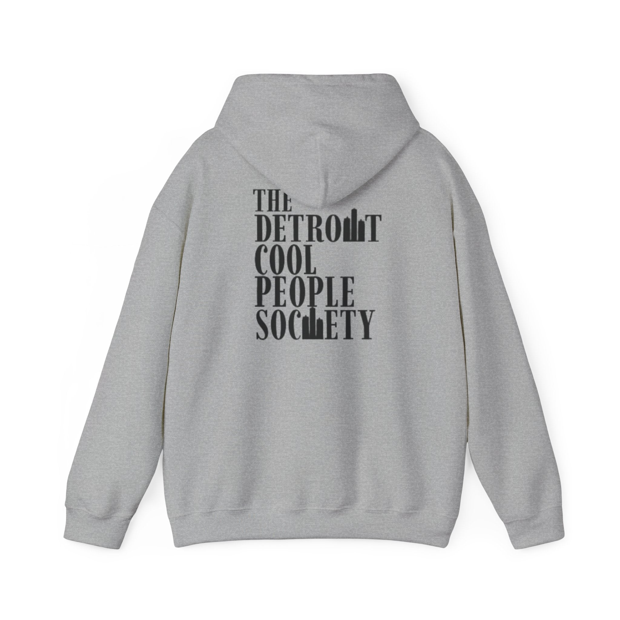 The Detroit Cool People Society Hoodie - Front and Back print