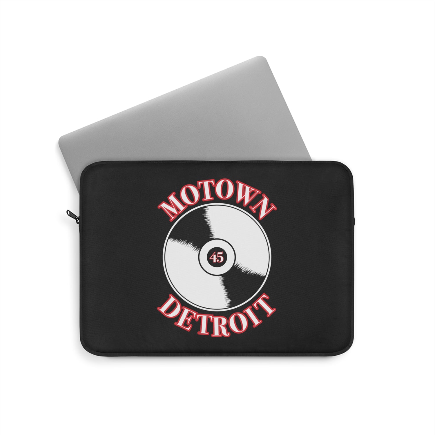Motown Detroit 45 Laptop Sleeve  - Red - Tonyalicious Tees