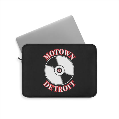 Motown Detroit 45 Laptop Sleeve  - Red - Tonyalicious Tees
