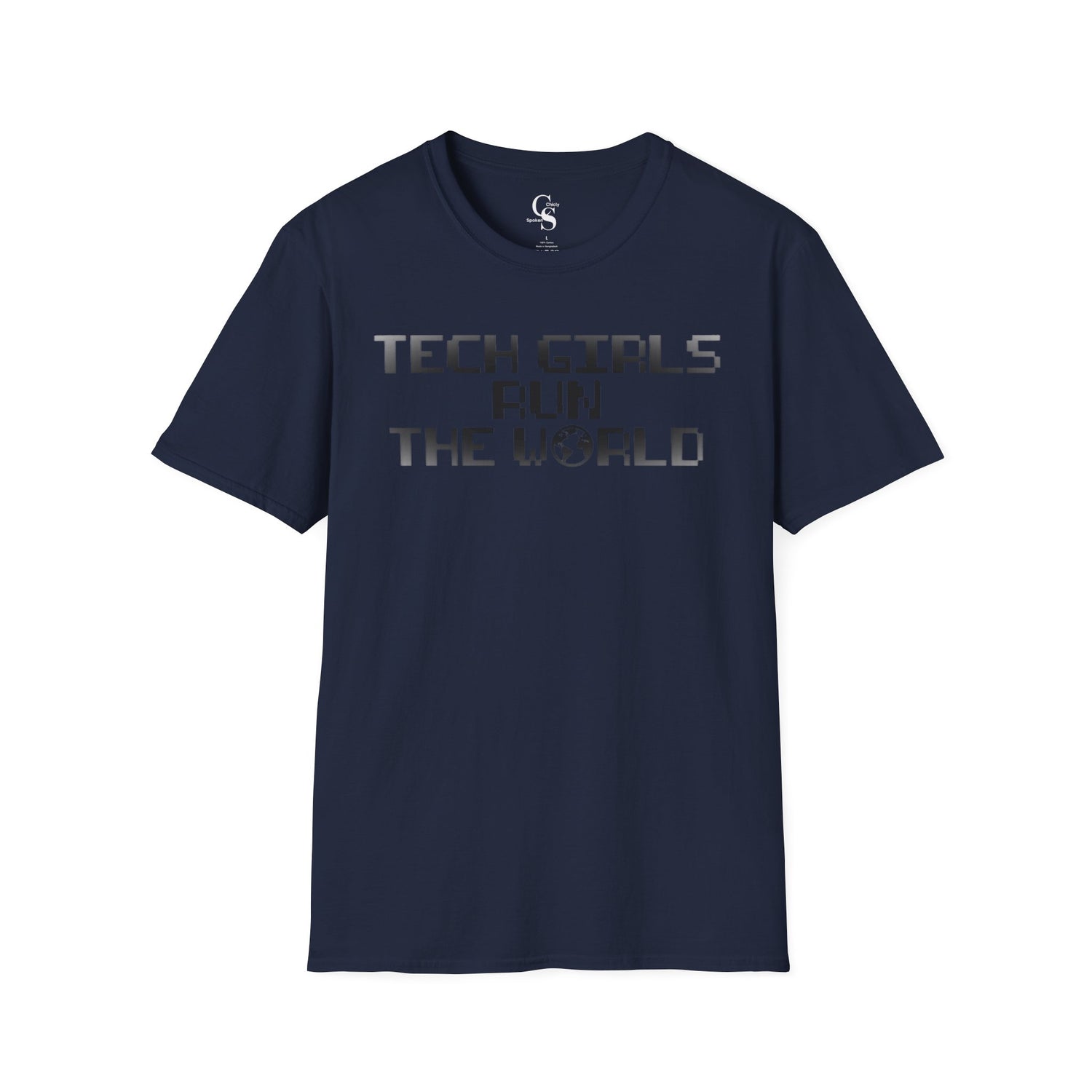 Tech Girls Run the World Tee - Front and Back Tee
