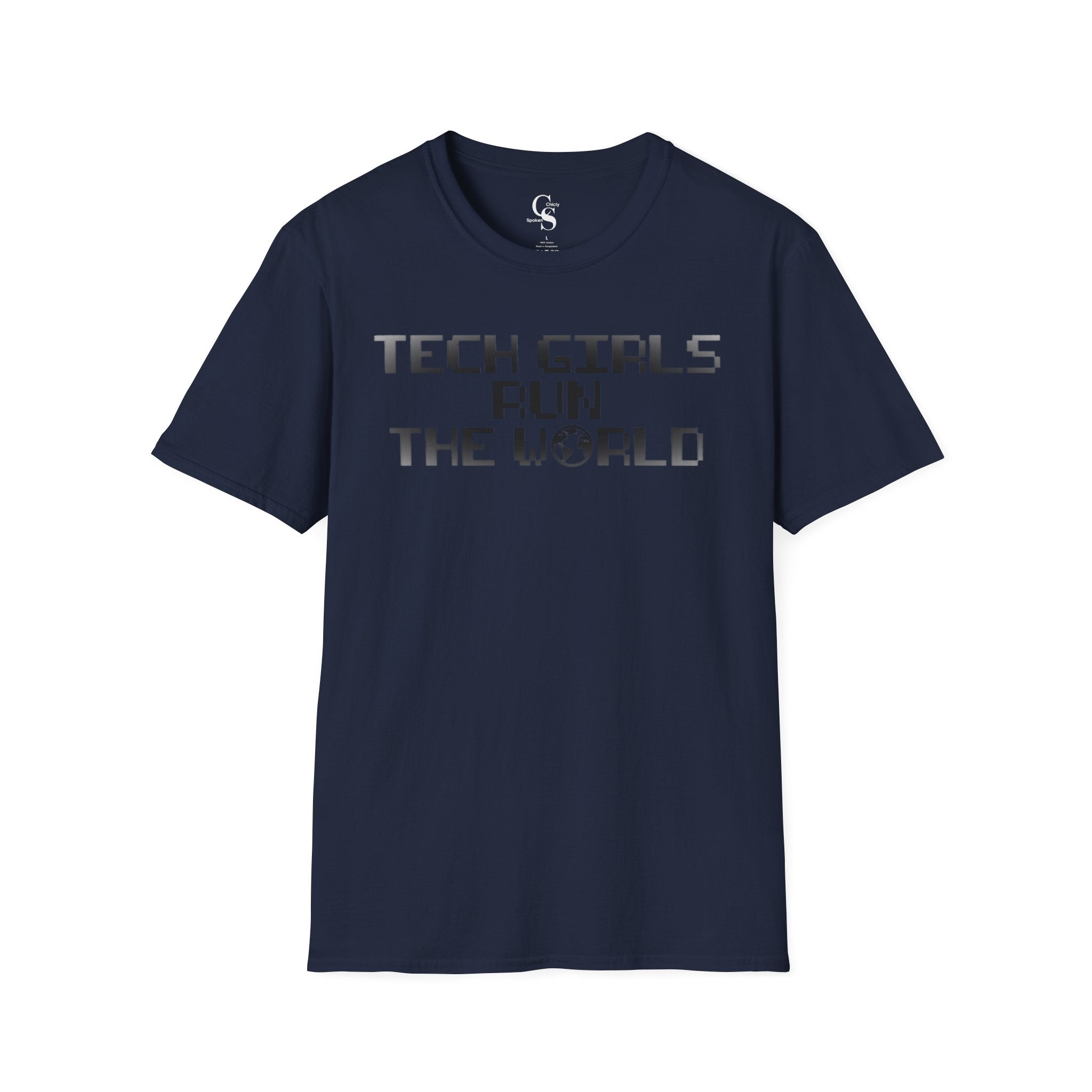 Tech Girls Run the World Tee - Front and Back Tee