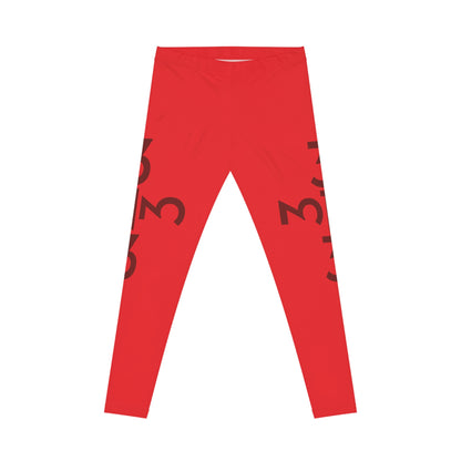 Twisted 313 Bold Red on Red Leggings - Tonyalicious Tees