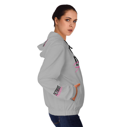 Detroit Fabulous Gray Lightweight Zip Hoodie - Tonyalicious Tees