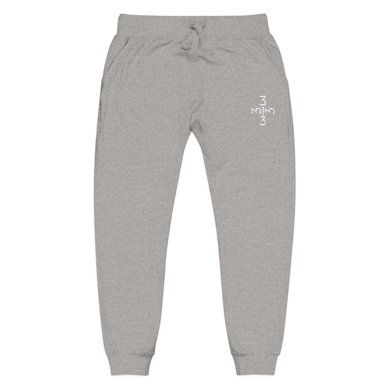 Twisted 313 Unisex Embroidered Joggers - White Print - Tonyalicious Tees