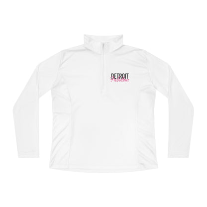 Detroit Fabulous Ladies Quarter-Zip Pullover - Front and Back Print - Tonyalicious Tees