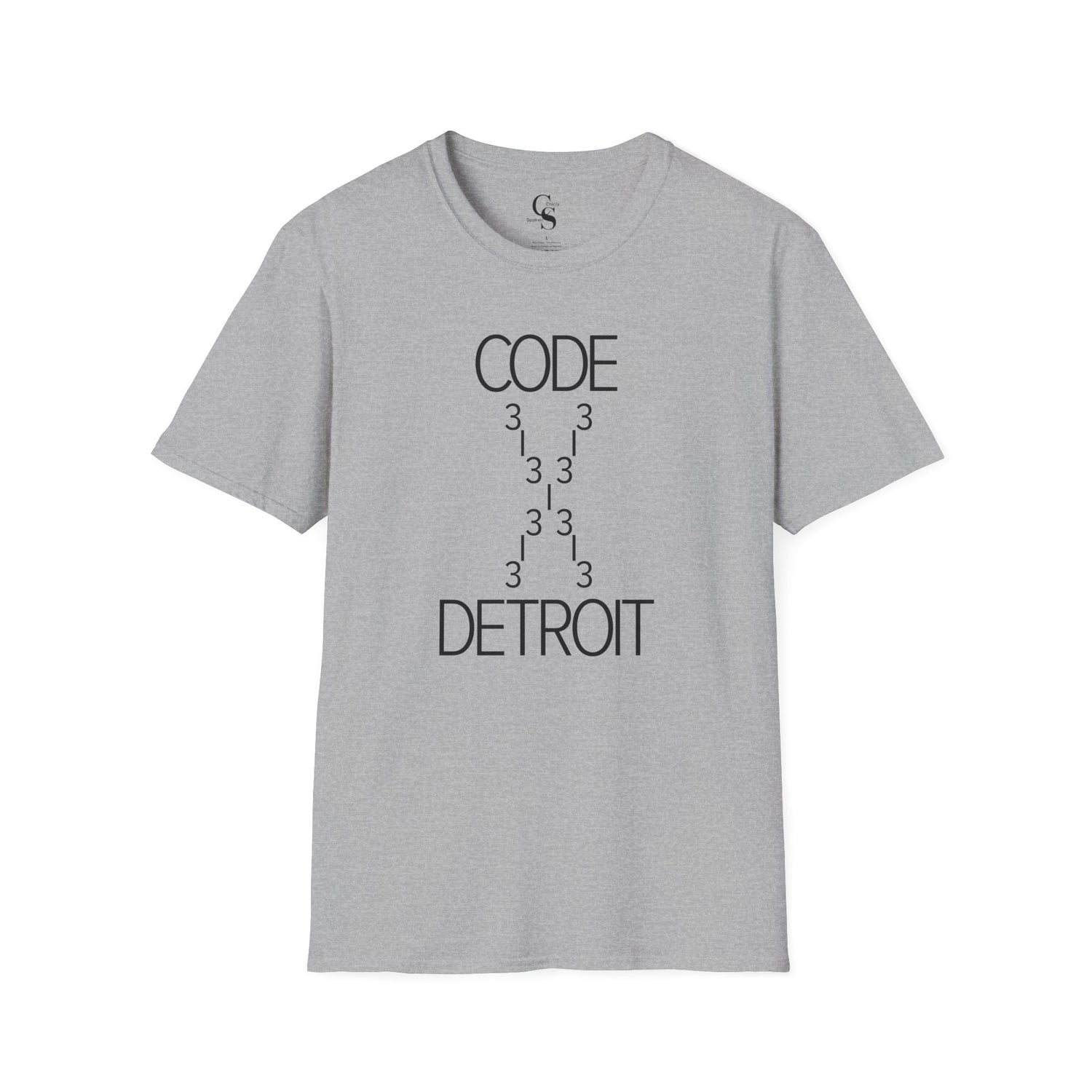 Code 313 Detroit Tee - Black Print - Tonyalicious Tees