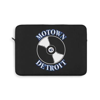 Motown Detroit 45 Laptop Sleeve - Blue - Tonyalicious Tees