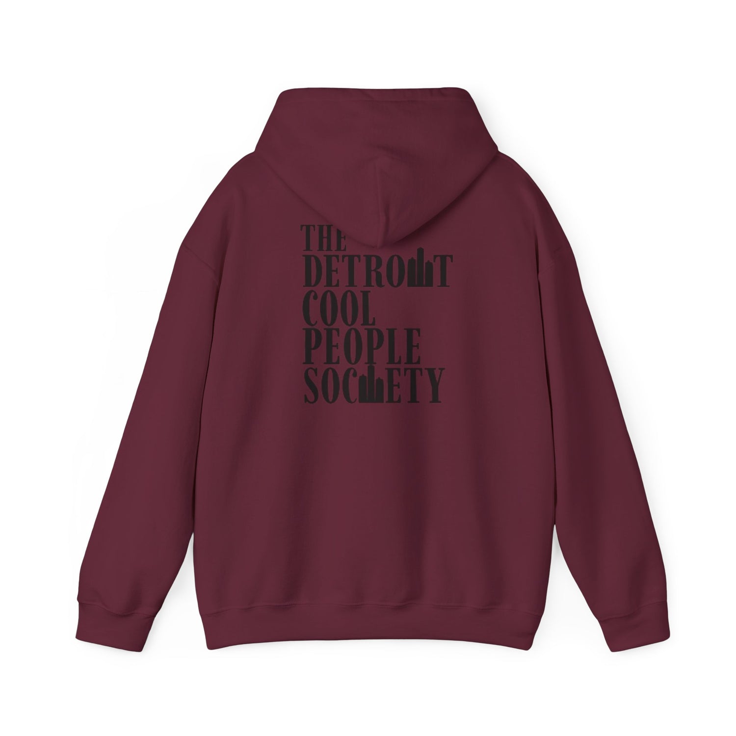 The Detroit Cool People Society Hoodie - Front and Back print