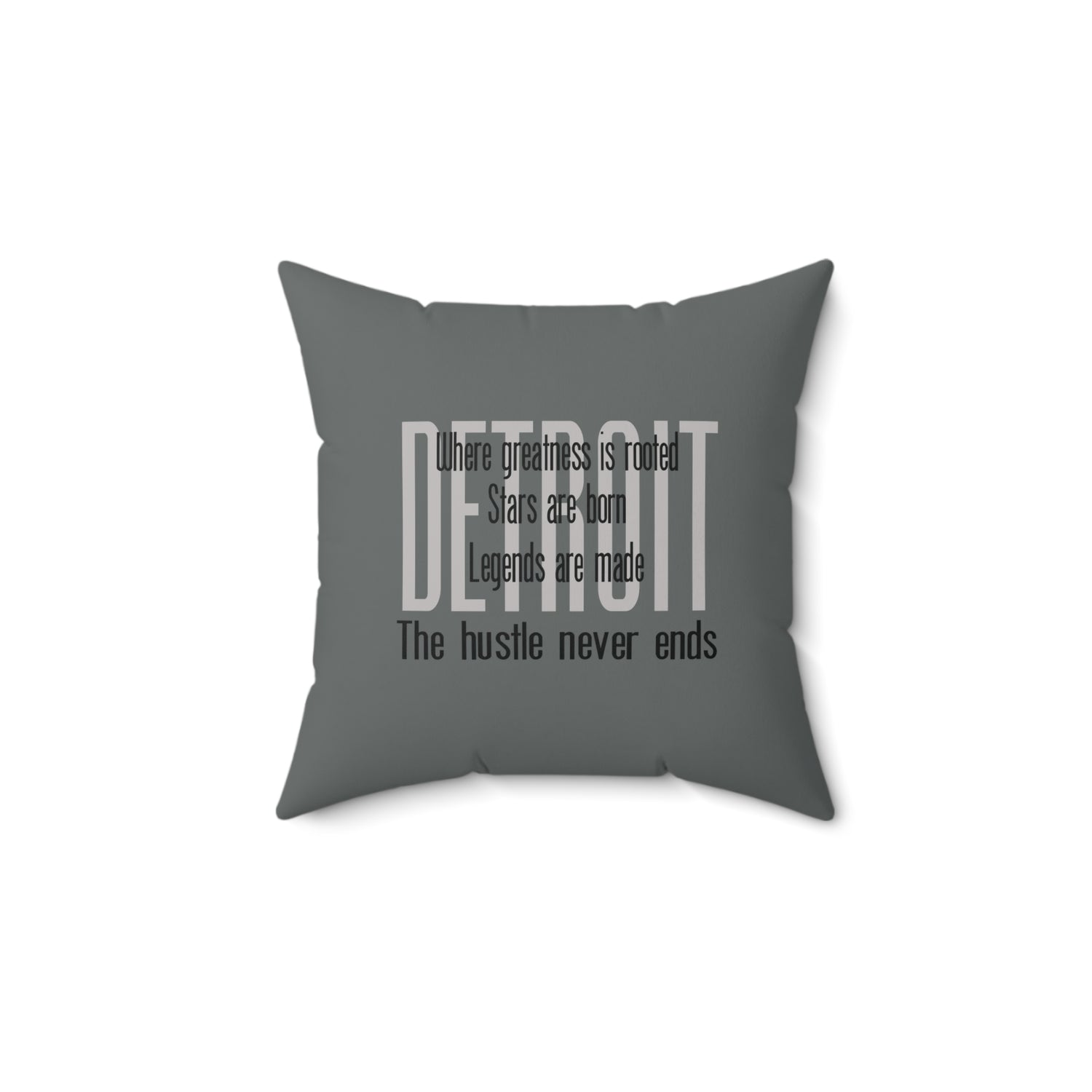 Detroit Greatness, Stars and Legends Pillow - Tonyalicious Tees