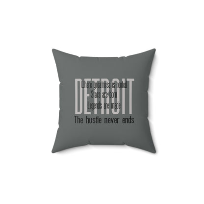 Detroit Greatness, Stars and Legends Pillow - Tonyalicious Tees