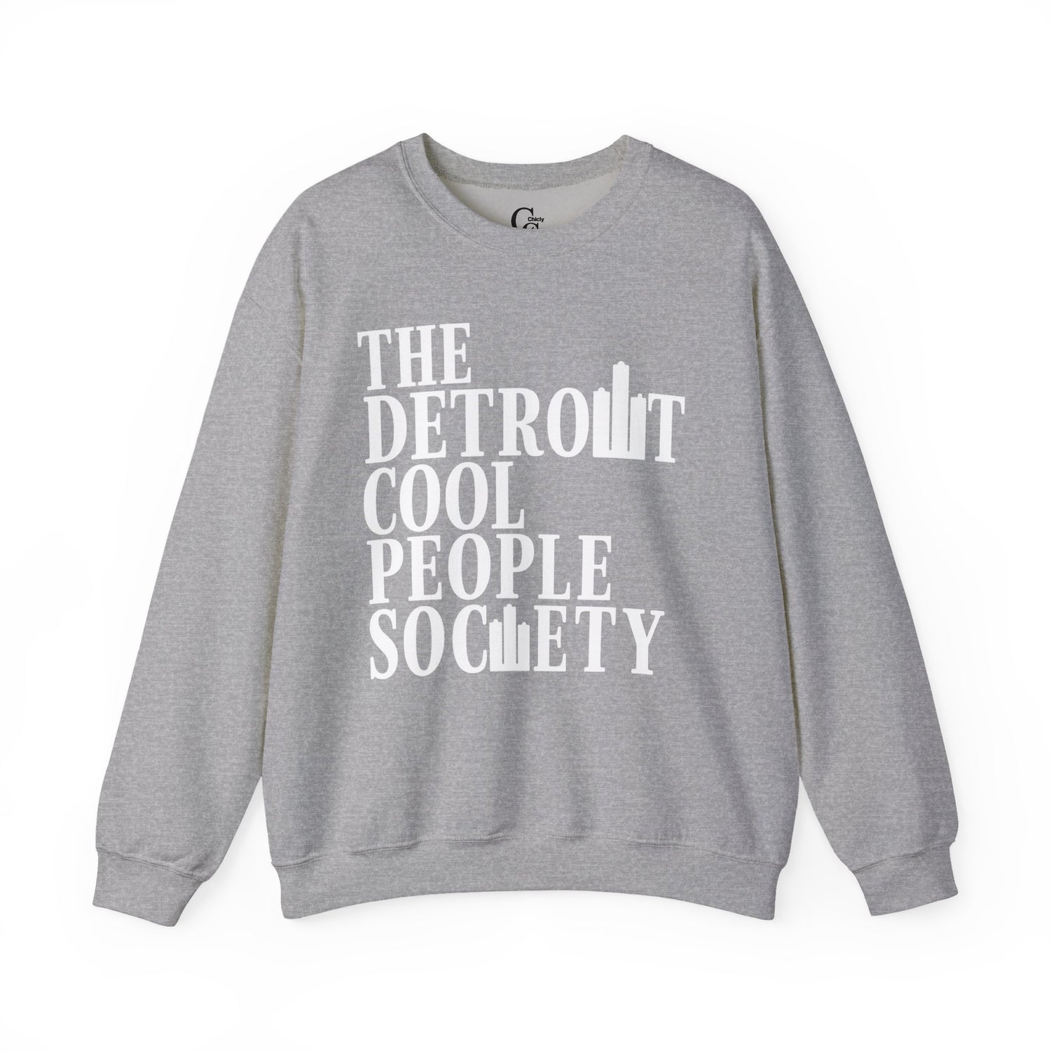 Detroit Cool People Society Crewneck Sweatshirt - Tonyalicious Tees