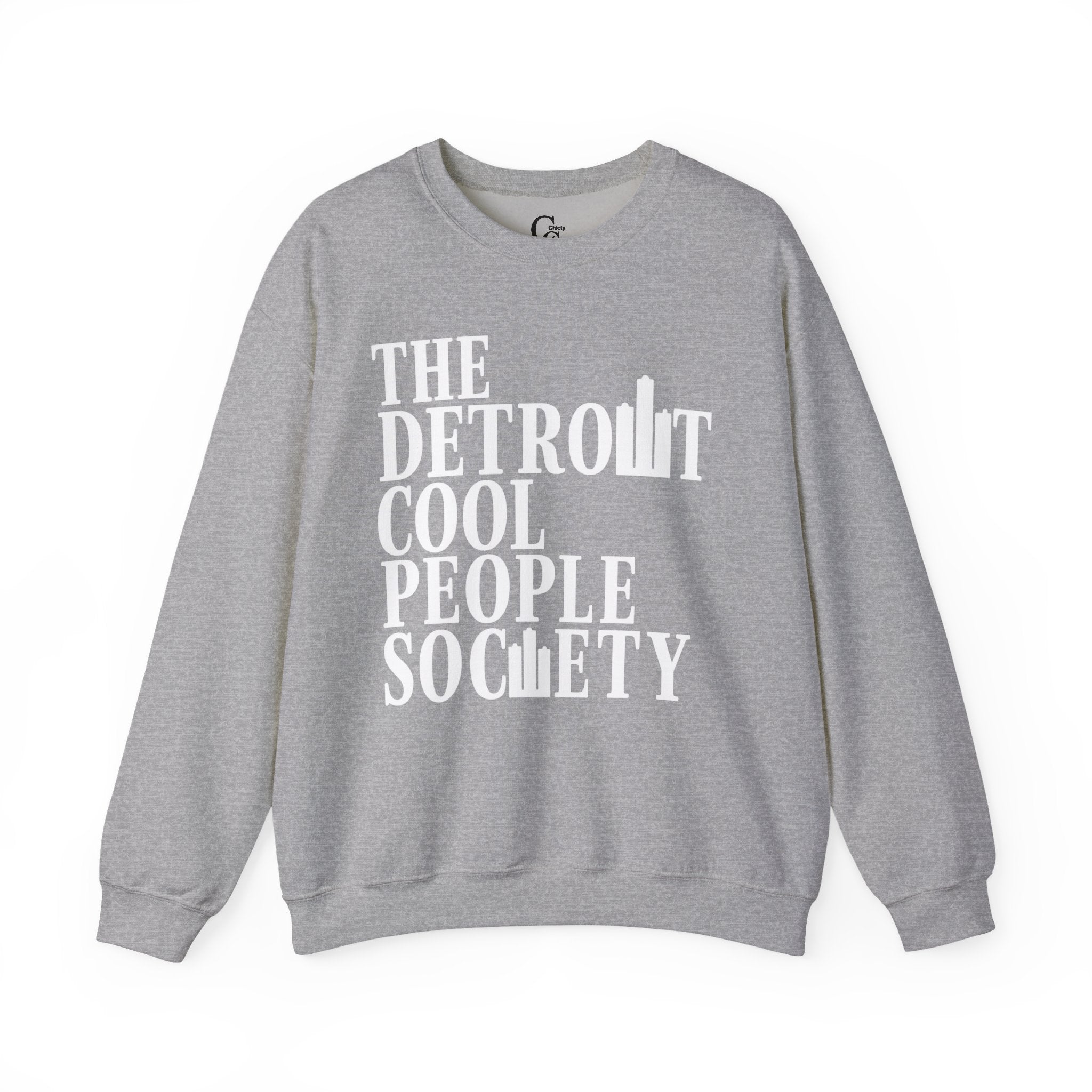 Detroit Cool People Society Crewneck Sweatshirt - Tonyalicious Tees