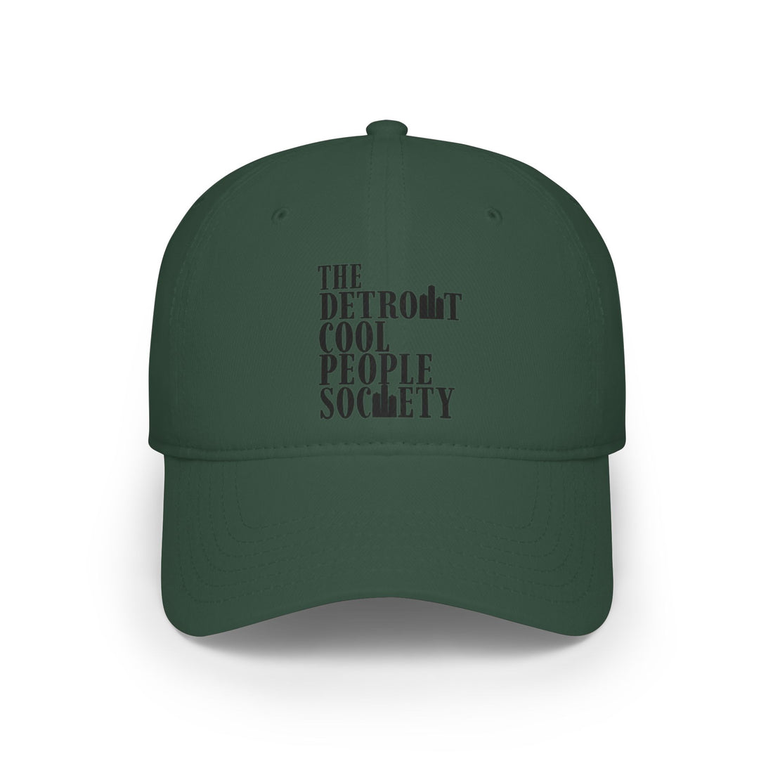 The Detroit Cool People Society Baseball Cap - Black - Tonyalicious Tees
